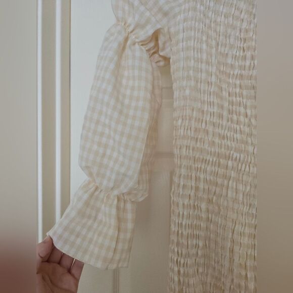 Momyknows Ruffle Off Shoulder Baby Shower Maternity Dress large - Picture 8 of 9